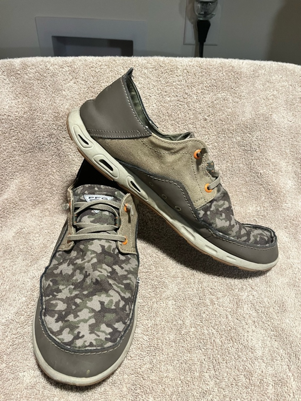 Columbia PFG Camo Bahama Vent Relaxed Men's Size 12 Fishing Hunting Boat Shoes - Picture 2 of 7